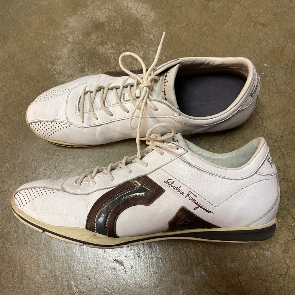 Ferragamo leather sneakers